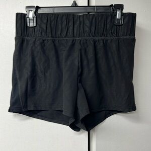 Marika brand lightweight athletic shorts with slight zebra pattern